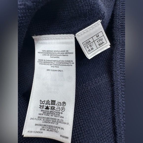 Brooks Brothers 100% Fine Merino Wool Knit Sheath Dress Womens Size Medium - Picture 7 of 9